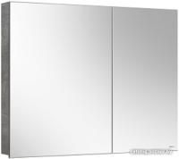 Belux Шкаф с зеркалом Стокгольм ВШ 90 (31, бетон чикаго светло-серый)