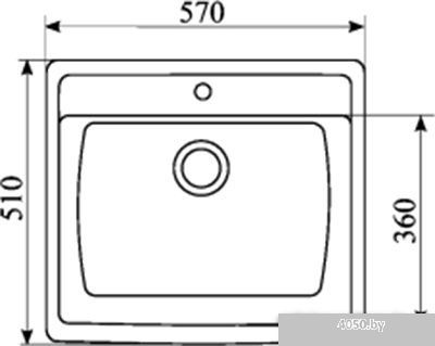 Кухонная мойка Elegrum ES-11 (310)