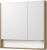 Акватон Шкаф с зеркалом Сканди 90 1A252302SDZ90 (белый/дуб рустикальный)