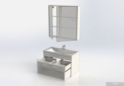 Aquanet Комплект мебели для ванной комнаты Августа 90 287685