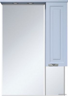 Misty шкаф с зеркалом Терра 70 (серый, правый)