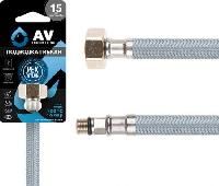 Подводка гибкая для воды, nylon, Lt иголка м10 короткая - гайка 1/2 100 см AV Engineering
