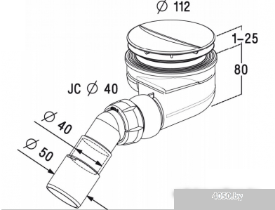 Сифон Radaway Turboflow TB90P (белый)