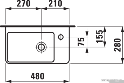 Умывальник Laufen PRO S 815954 48x28