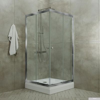 Triton Вента Хром А1 100х100 (прозрачное стекло)