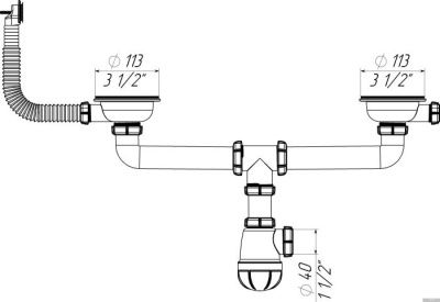 Сифон Aquant D0142