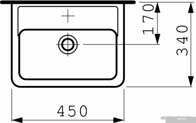 Умывальник Laufen PRO 811951 45x34
