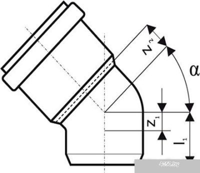 Фитинг Ostendorf отвод KGB 160x67°