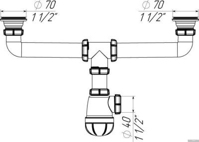 Сифон Aquant D0100