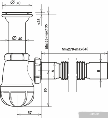 Сифон Aquant B0515-30