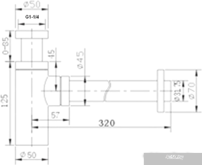 Сифон ZorG ZR A1 BR