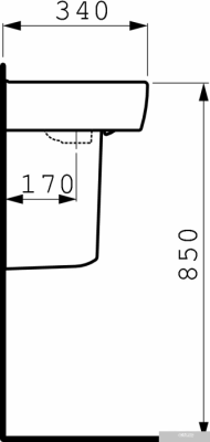 Умывальник Laufen PRO 811951 45x34