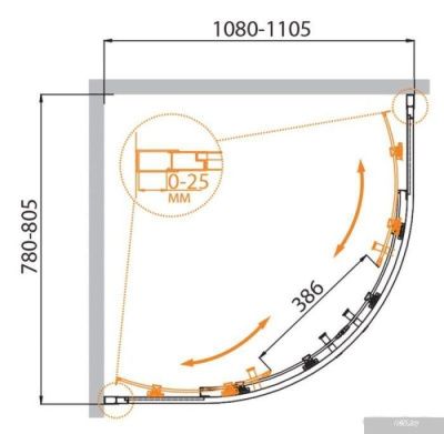 Cezares MOLVENO-RH-2-110/80-P-Cr