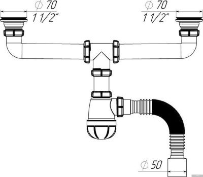 Сифон Aquant D0110