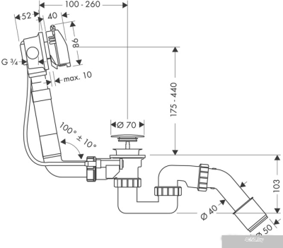 Hansgrohe Exafill 58123000