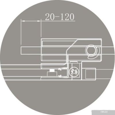 Cezares SLIDER-AH-1-90-90/100-C-CR