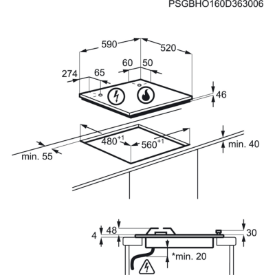 Варочная панель AEG HG567455VB