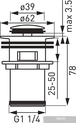 Донный клапан Ferro S283