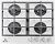 Варочная панель De luxe GG4 750229F-062