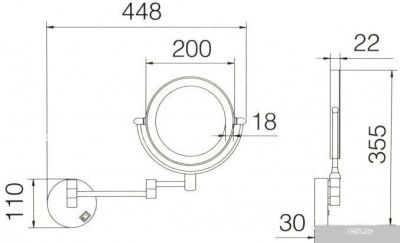 Ledeme Зеркало L6508D