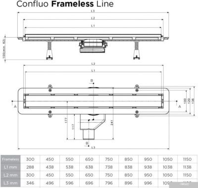 Pestan Confluo Frameless Line 550 241818 13701230