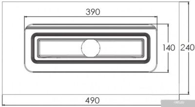 Berges Wasserhaus Simpel 400 090010 (матовый хром)