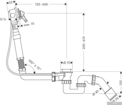 Hansgrohe Exafill 58126180