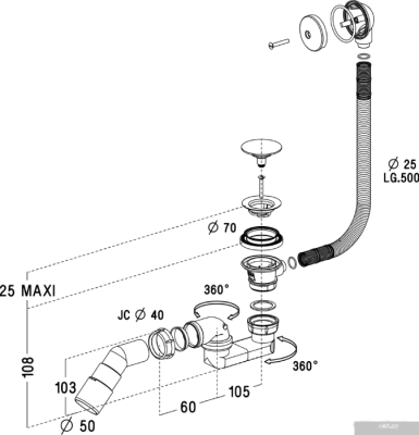 Сифон Radaway B602R