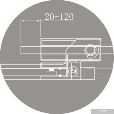 Cezares SLIDER-AH-1-80-100/110-C-NERO