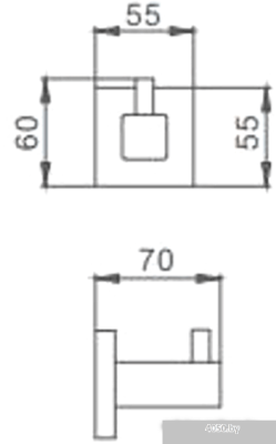 Крючок для ванны Ledeme L71805-1