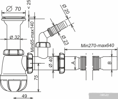 Сифон Aquant S0545