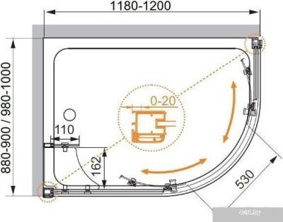 Cezares Anima-W-RH-2-120/100-P-Cr-L